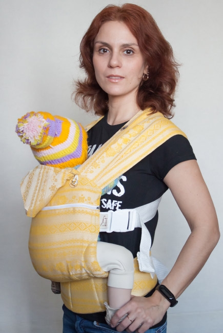 Эрго рюкзак шарфовый с бамбуком Карауш растущий, Adel Sun