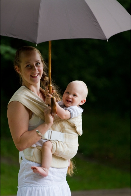 Эрго рюкзак шарфовый Karaush с бамбуком, Adel Baked Milk