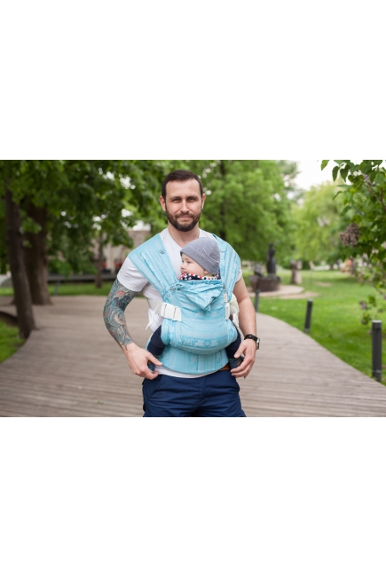 Эрго рюкзак Карауш шарфовый с бамбуком, Kuzma Ocean