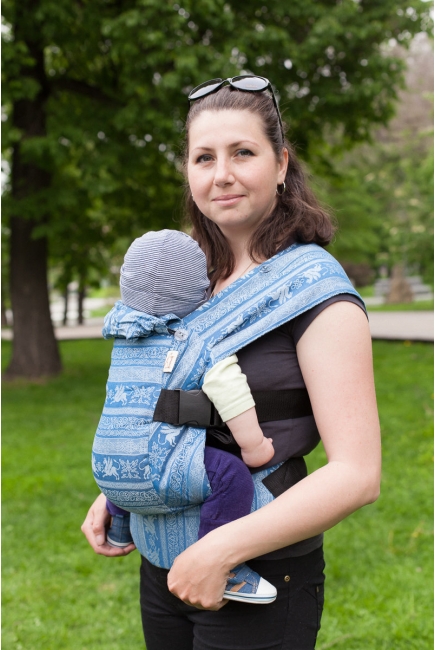 Эрго рюкзак Карауш шарфовый с бамбуком, Kuzma Mykonos