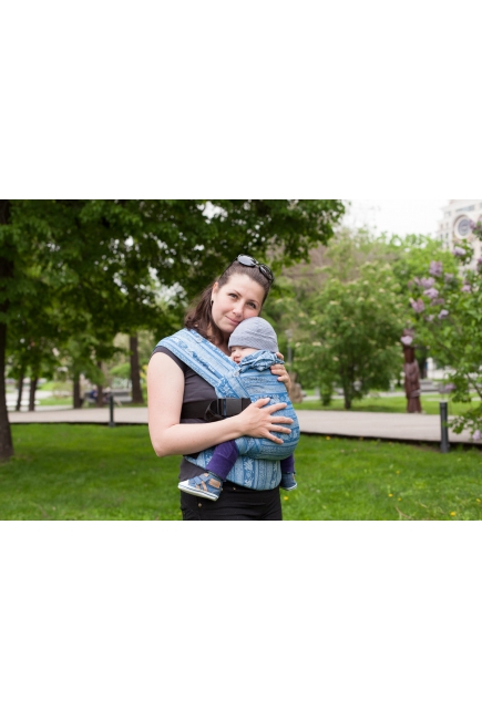 Эрго рюкзак Карауш шарфовый с бамбуком, Kuzma Mykonos