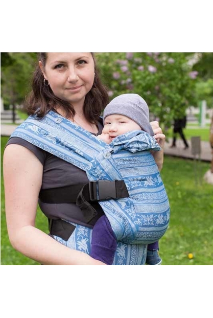 Эрго рюкзак Карауш шарфовый с бамбуком, Kuzma Mykonos