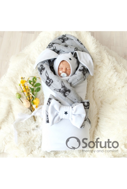 Комплект на выписку холодное лето, Rabbit (5 предметов)