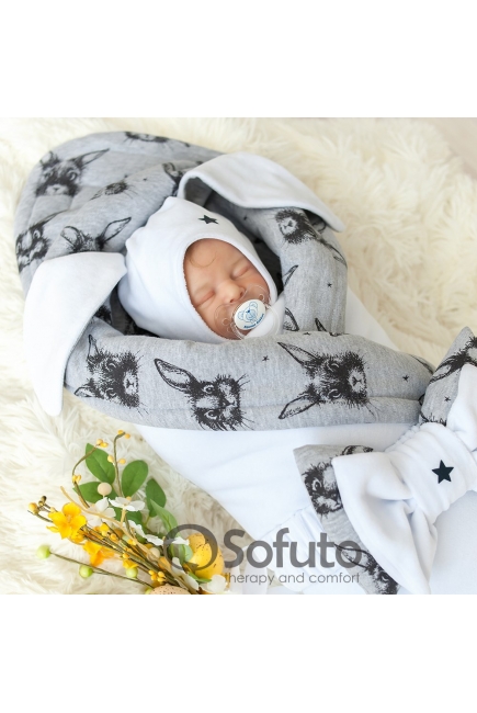 Комплект на выписку холодное лето, Rabbit (5 предметов)