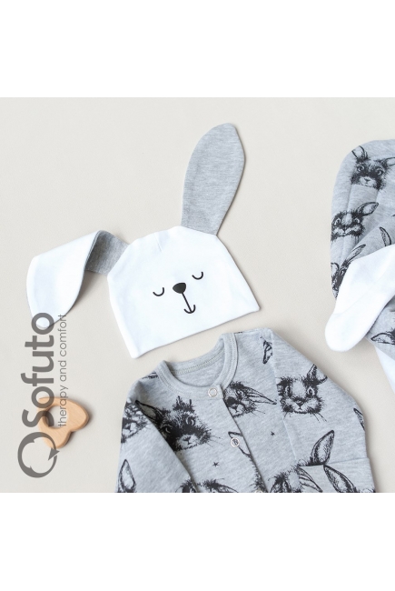 Комплект на выписку холодное лето, Rabbit (5 предметов)