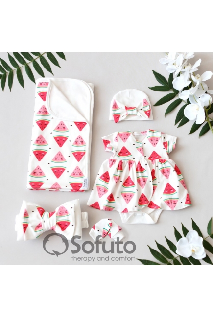 Комплект на выписку жаркое лето, Watermelon (5 предметов)