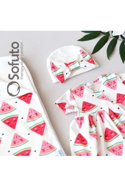 Комплект на выписку жаркое лето, Watermelon (5 предметов)