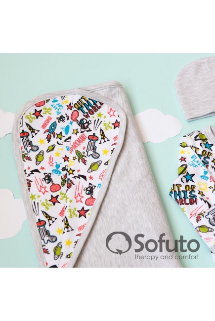 Комплект на выписку летний, Cosmos (4 предмета)