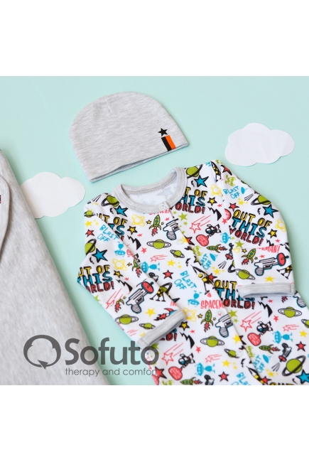 Комплект на выписку летний, Cosmos (4 предмета)