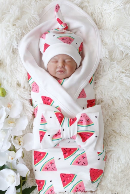 Комплект на выписку летний, Watermelon (4 предмета)