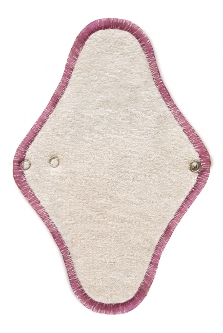 Многоразовая женская гигиеническая прокладка: "Регуляр", полоска бордо