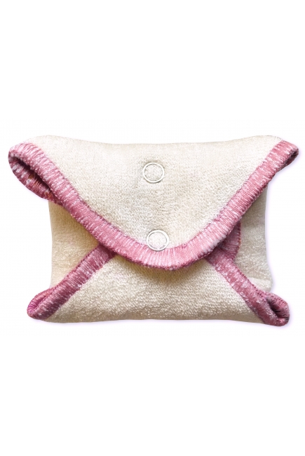 Многоразовая женская гигиеническая прокладка: "Регуляр", полоска бордо