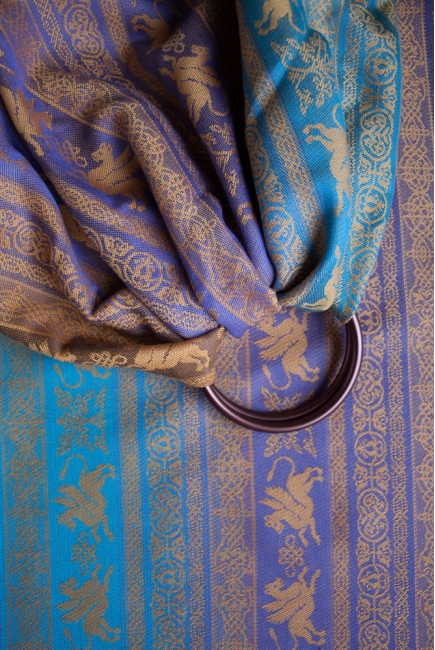 Слинг с кольцами с бамбуком Карауш, Kuzma Rainbow Opal