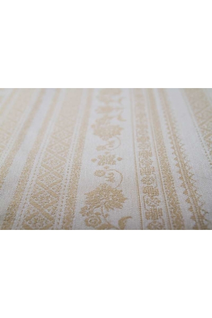 Слинг с кольцами с шелком и шерстью Карауш, Adel Baked Milk с бахромой