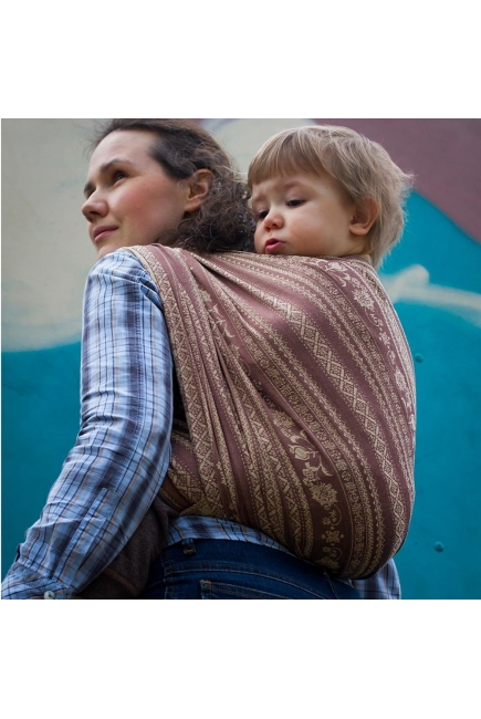 Слинг-шарф с шелком и шерстью Карауш, Adel Toffee