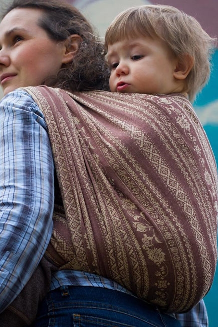 Слинг-шарф с шелком и шерстью Карауш, Adel Toffee