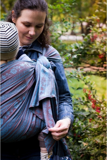 Слинг-шарф с бамбуком Карауш, Adel Turquoise