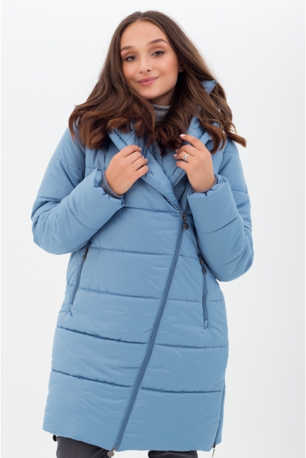 Слингокуртка зимняя (трансформер) 3в1, цвет голубой
