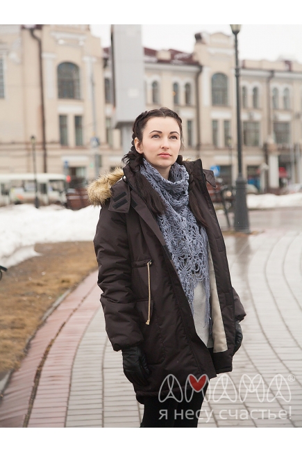 Слингопарка мультисезонная Эшпай 3в1, темный шоколад