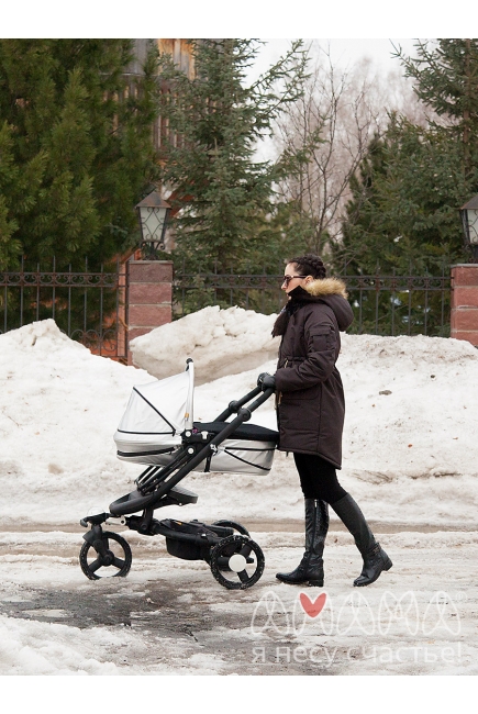 Слингопарка мультисезонная Эшпай 3в1, темный шоколад