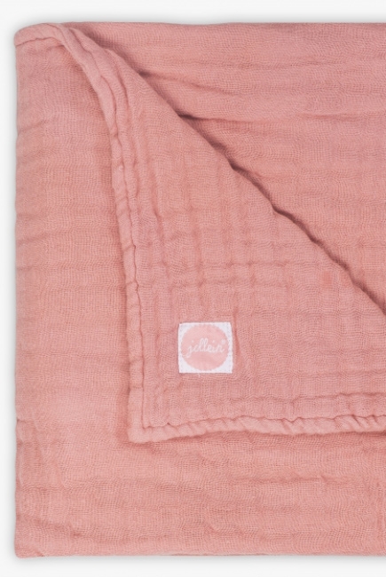 Муслиновое одеяло Jollein, цвет Coral Pink