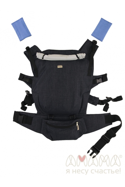 Эрго-рюкзак X-Класнер, синий меланж