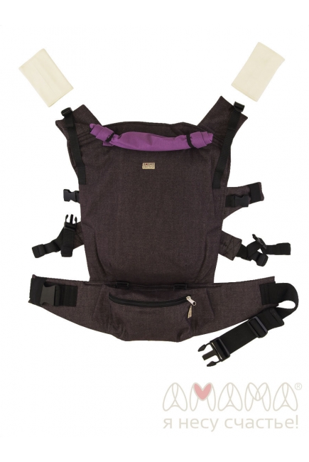 Эрго-рюкзак X-Класнер, бордо-кофейный меланж