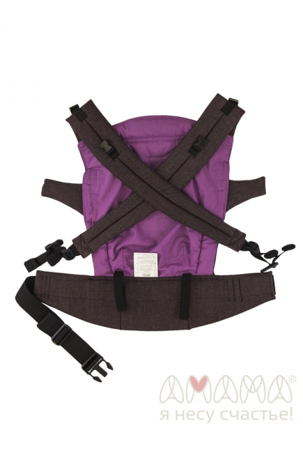 Эрго-рюкзак X-Класнер, бордо-кофейный меланж