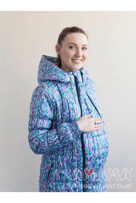 Слингокуртка демисезонная Айта 3в1, лунные тюльпаны