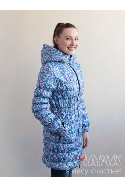 Слингокуртка демисезонная Айта 3в1, лунные тюльпаны