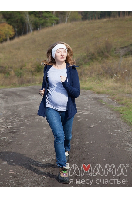 Слингокуртка флисовая Эркелей 3в1, темно-синий