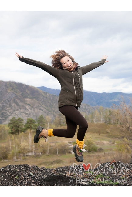 Слингокуртка флисовая Эркелей 3в1, темно-оливковый