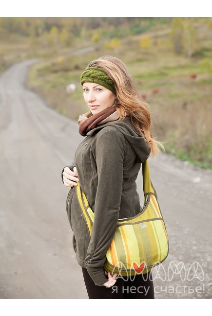 Слингокуртка флисовая Эркелей 3в1, темно-оливковый