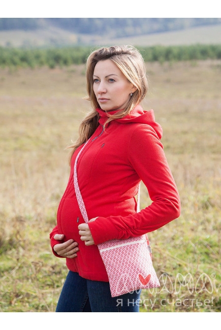 Слингокуртка флисовая Эркелей 3в1, красный