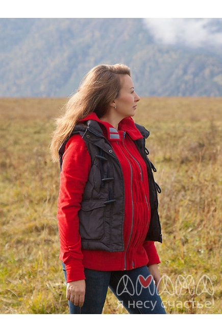 Слингокуртка флисовая Эркелей 3в1, красный