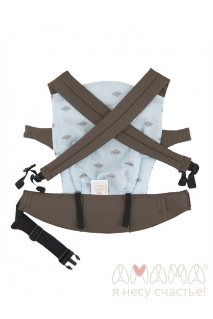 Эрго-рюкзак Легчер, серо-коричневый