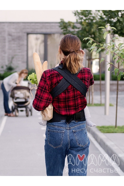 Эрго-рюкзак Легчер, синий джинс