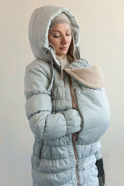 Слингокуртка мультисезонная Мерене 3в1, светло-серый