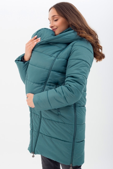 Слингокуртка-трансформер зимняя 3в1, мор.волна