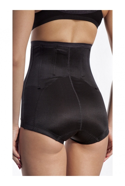 Бандаж трусы послеродовой высокий с косточками (корсет), черный