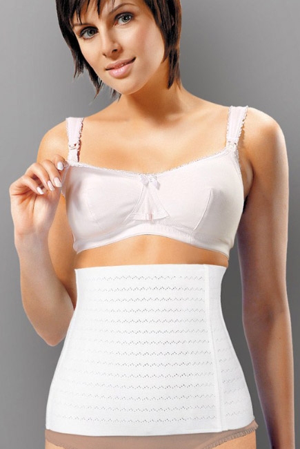 Бандаж послеродовой утягивающий  (после кесарева), белый