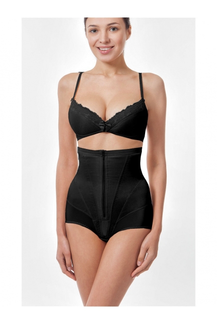 Бандаж трусы послеродовой утягивающий (корсет), черный