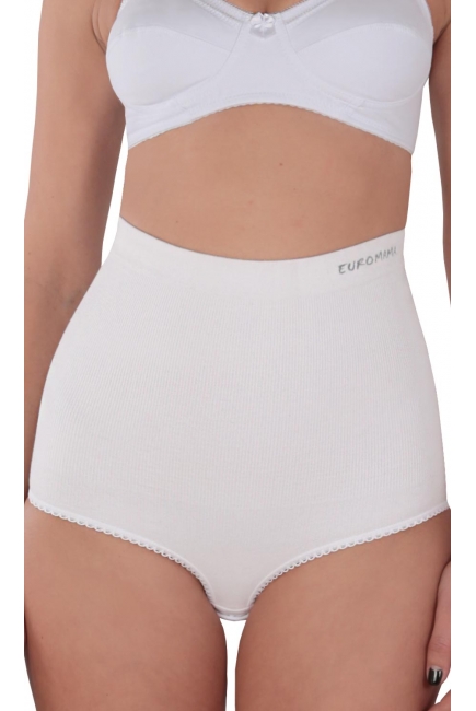 Бандаж трусы послеродовой бесшовный с косточками, белый