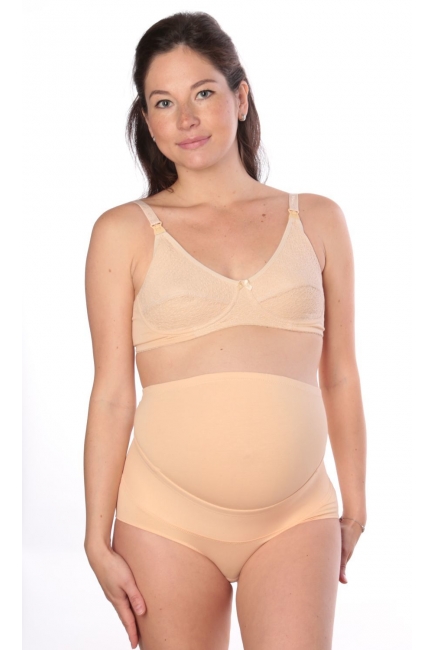 Бандаж-трусы для беременных высокий, бежевый