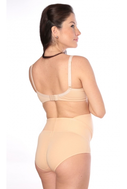 Бандаж-трусы для беременных высокий, бежевый