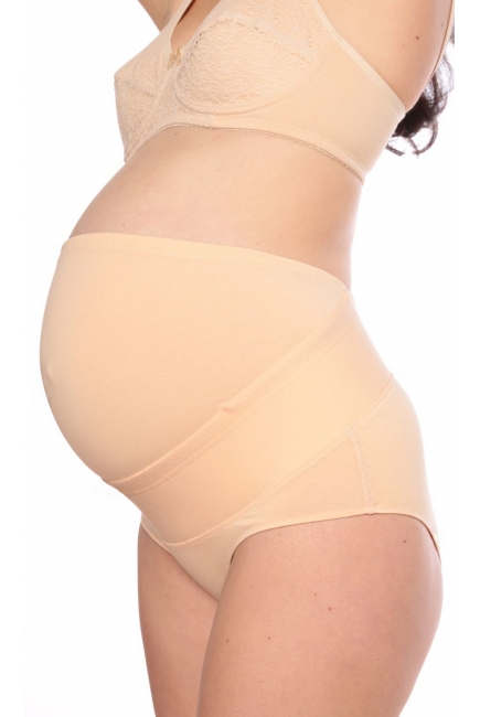 Бандаж-трусы для беременных высокий, бежевый