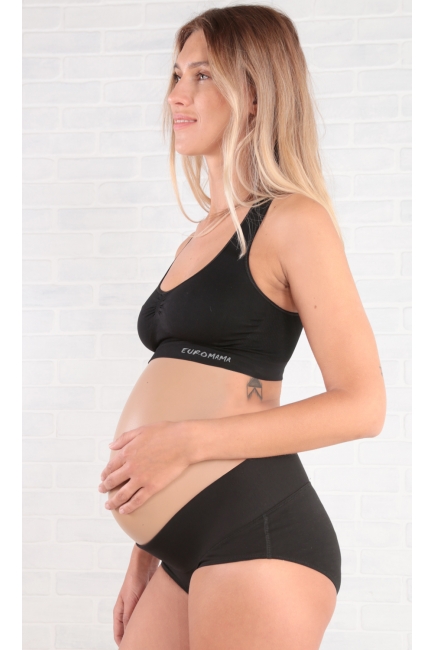 Бандаж трусы для беременных под живот, черный