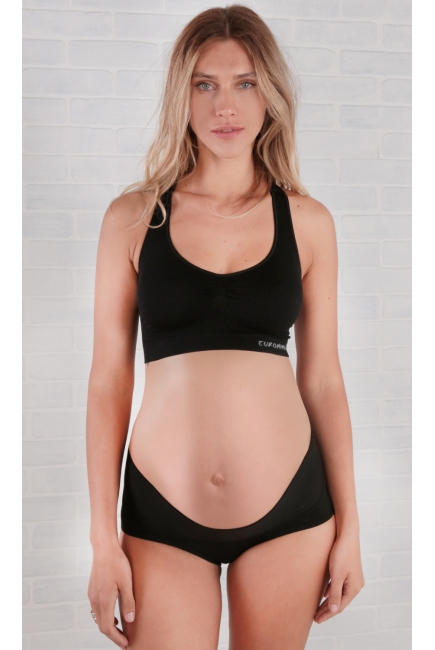 Бандаж трусы для беременных под живот, черный