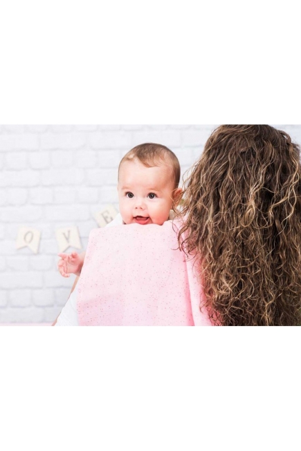 Пеленки муслиновые для новорожденных Jollein, большие, Mini Dots, Pink