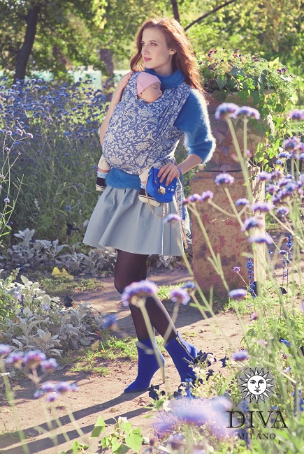 Эрго-рюкзак для новорожденных Diva Milano Rose Azzurro Simple One!